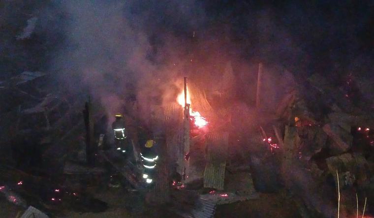10 homeless after fire destroys Nabaka home